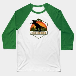 Jurassic Park T-Rex Isla Nublar Baseball T-Shirt